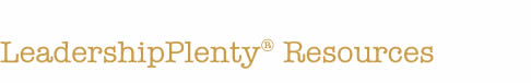 LeadershipPlenty� Resources